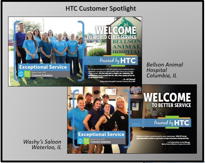 Harrisonville Telephone Company Washy's Saloon and Bellson Animal Hospital business phone and internet and htc tv