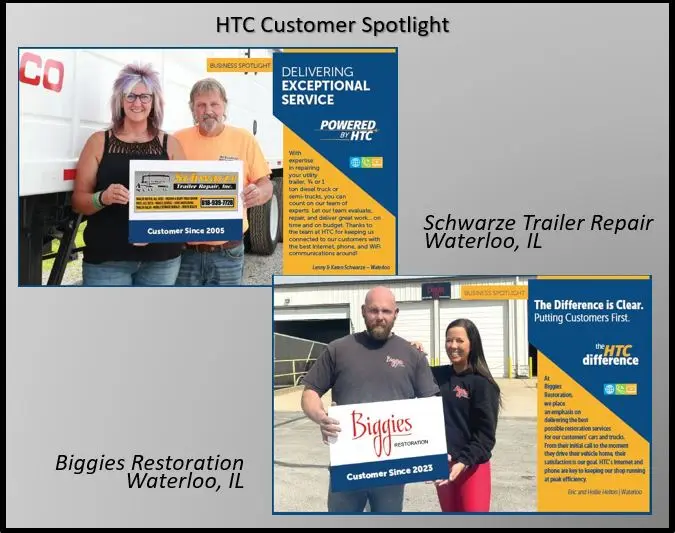 Harrisonville Telephone Company HTC business internet and phone Biggies Restoration Schwarze Trailer