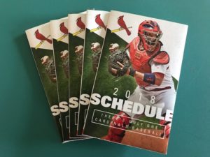 2018 Cardinal's Baseball Schedule