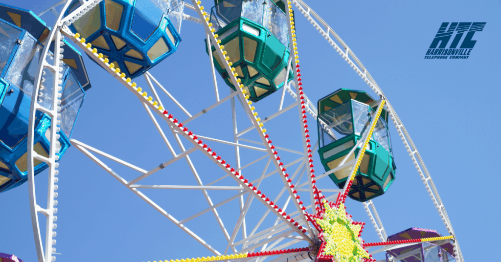 A ferris wheel like the one you can expect at the HTC Customer Appreciation Night at the 2026 Monroe County Fair