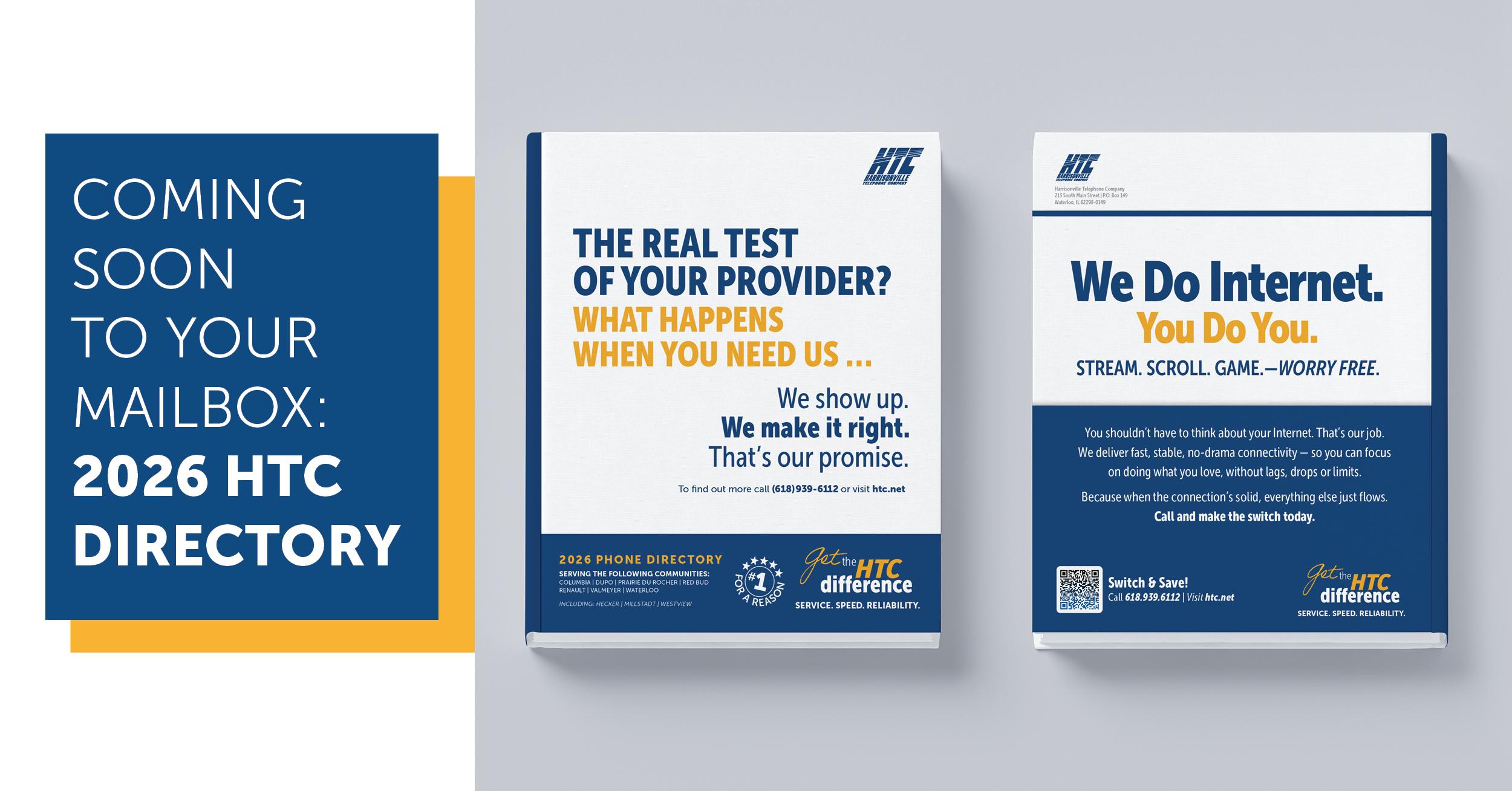 Blog graphic showing the 2026 HTC Directory and the words: Coming Soon to Your Mailbox! 2026 HTC Directory