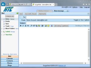New Email Message Screen