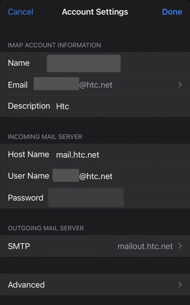 SurgeWeb Email Setup Instructions | HTC | Waterloo IL