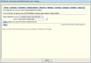 Navigating Spam Control Settings